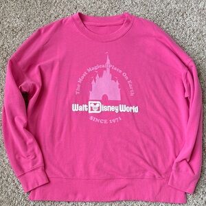 Disney Fuchsia Women's Crew Neck Sweater